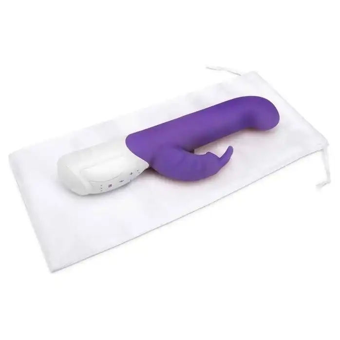 Фиолетовый вибромассажер для G-точки Come hither G-Spot Rabbit - 24,5 см. Фотография 4.