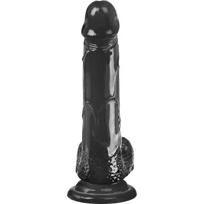 Черный реалистичный фаллоимитатор Mr. Bold XL - 22 см. Фотография 4.