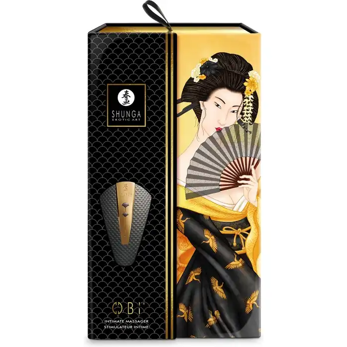 Черный клиторальный вибростимулятор OBI - Shunga Vibes. Фотография 2.
