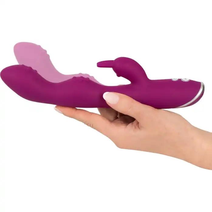 Фиолетовый вибратор A G-Spot Rabbit Vibrator для стимуляции зон G и A - 23,6 см - Sweet Smile. Фотография 3.