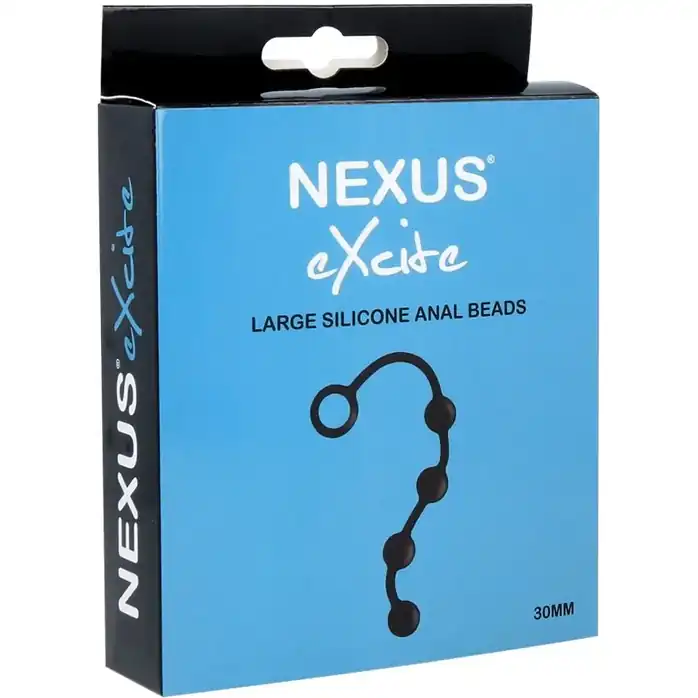 Черная анальная цепочка NEXUS Excite L - 27 см. Фотография 2.