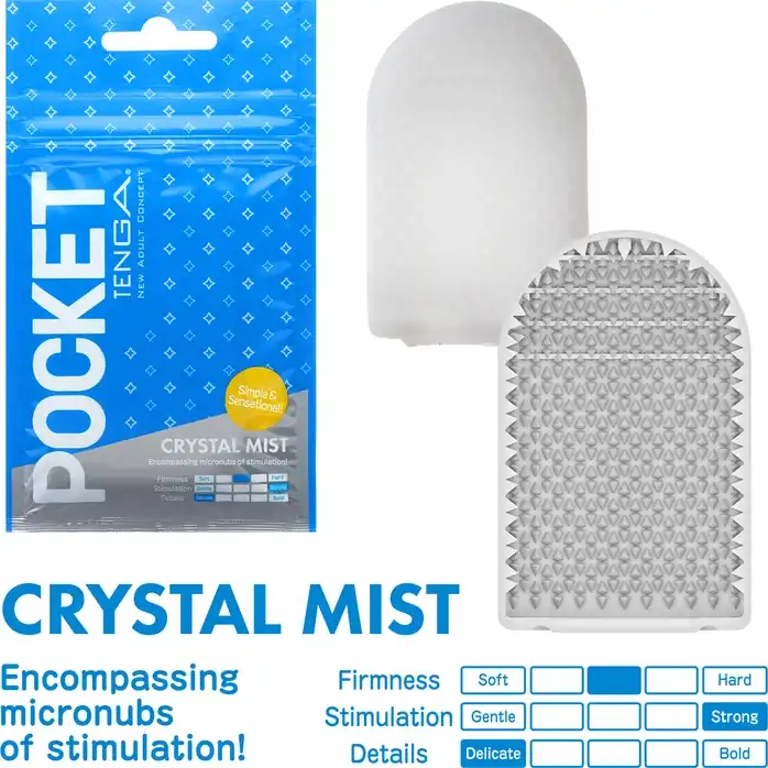 Карманный мастурбатор Crystal Mist - POCKET Series. Фотография 2.