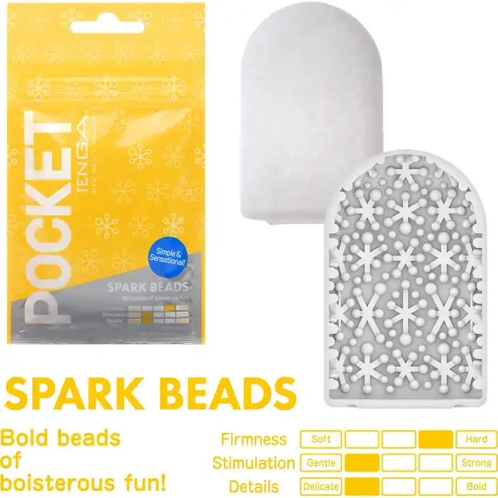 Карманный мастурбатор Spark Beads - POCKET Series. Фотография 2.