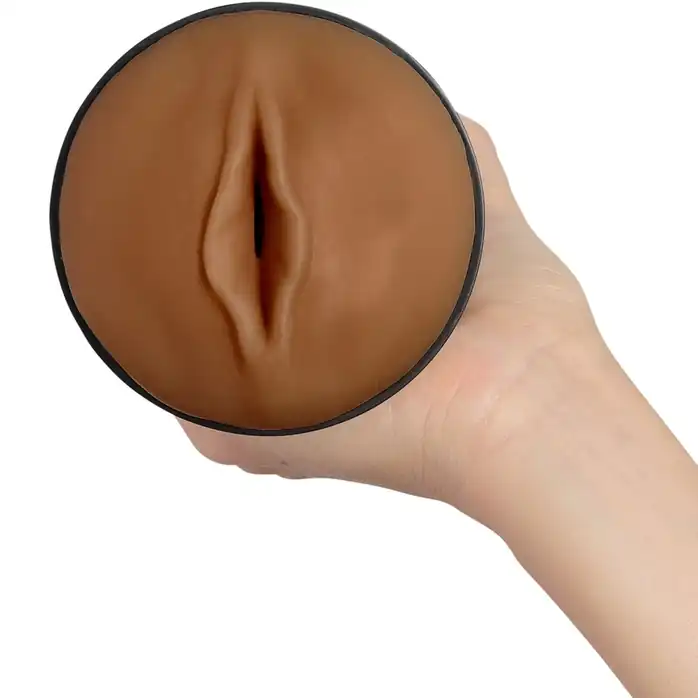 Коричневый мастурбатор-вагина Feel Stroker. Фотография 3.
