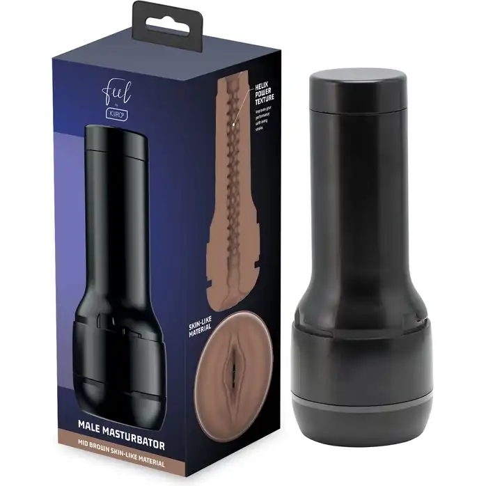 Коричневый мастурбатор-вагина Feel Stroker. Фотография 8.