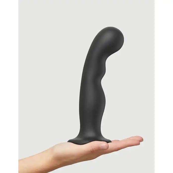 Черная насадка Strap-On-Me Dildo Plug P G size XXL. Фотография 3.
