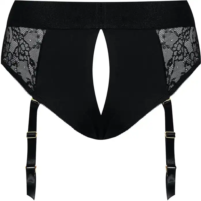 Черные трусики для насадок Diva Lingerie Harness - size M. Фотография 3.