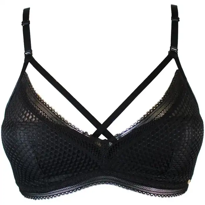 Стильный бюстгальтер-бралетт Diamond Mesh Non Wired Padded Bralette. Фотография 5.