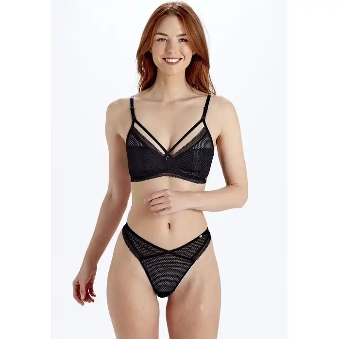 Стильный бюстгальтер-бралетт Diamond Mesh Non Wired Padded Bralette