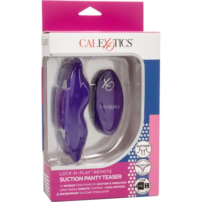 Фиолетовый стимулятор в трусики Remote Suction Panty Teaser. Фотография 14.