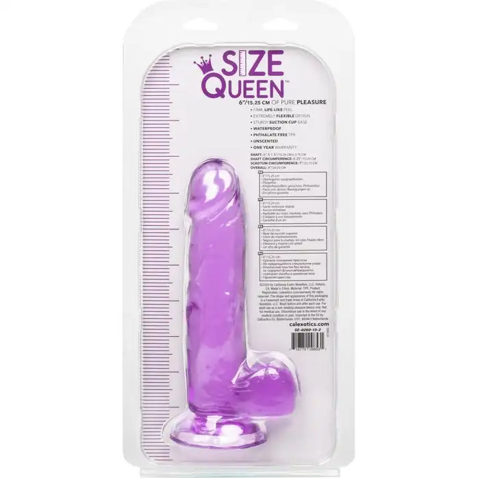 Фиолетовый фаллоимитатор Size Queen 6 - 20,25 см - Size Queen. Фотография 9.