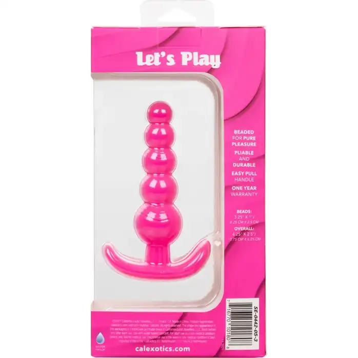 Розовая анальная елочка для ношения Cheeky X-5 Beads - 10,75 см - Cheeky. Фотография 9.