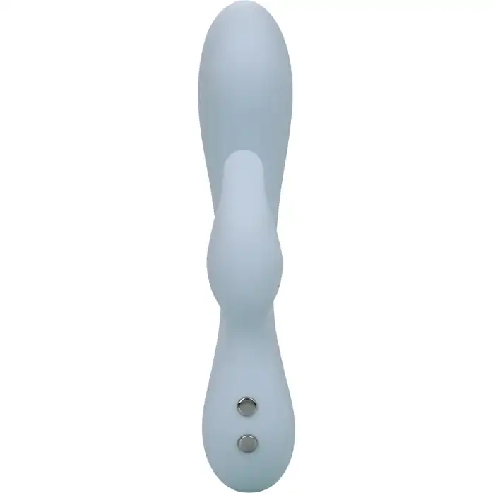 Голубой ультрагибкий вибратор-кролик Kali - 17,75 см - Contour. Фотография 6.