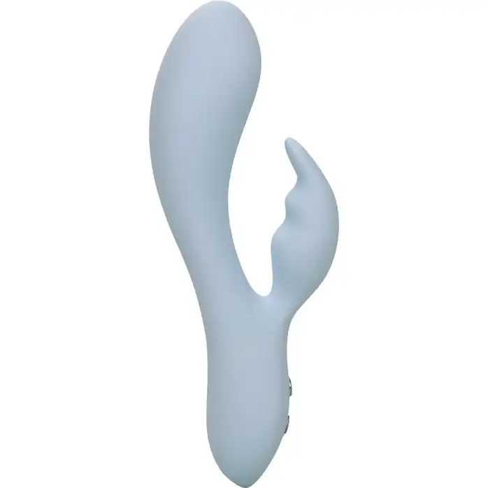 Голубой ультрагибкий вибратор-кролик Kali - 17,75 см - Contour. Фотография 7.