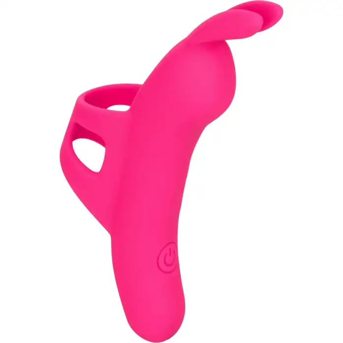 Розовый вибромассажер на палец The Flirty Vibe - 10 см