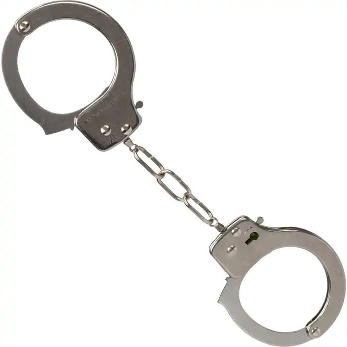 Металлические наручники с фиолетовым мехом Ultra Fluffy Furry Cuffs. Фотография 5.