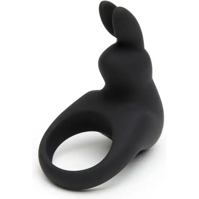 Черное эрекционное виброкольцо Happy Rabbit Rechargeable Rabbit Cock Ring