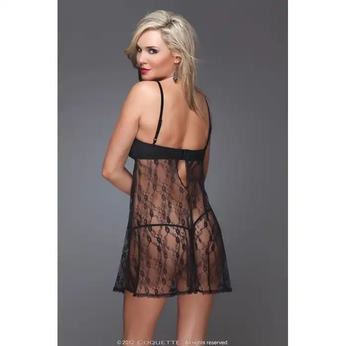 Кружевной бэби-дол и трусики TENDER - Main Collection. Фотография 4.