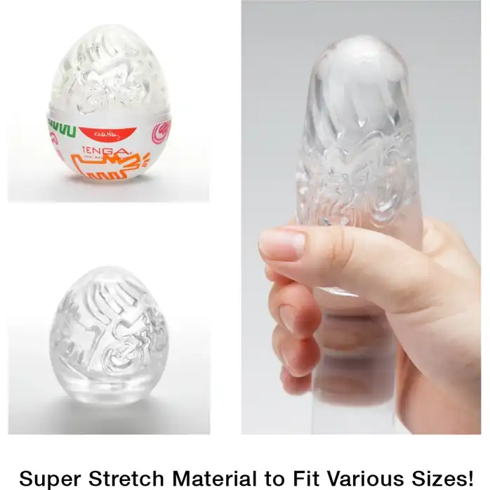 Мастурбатор-яйцо Keith Haring EGG STREET - Keith Haring Collaboration. Фотография 3.
