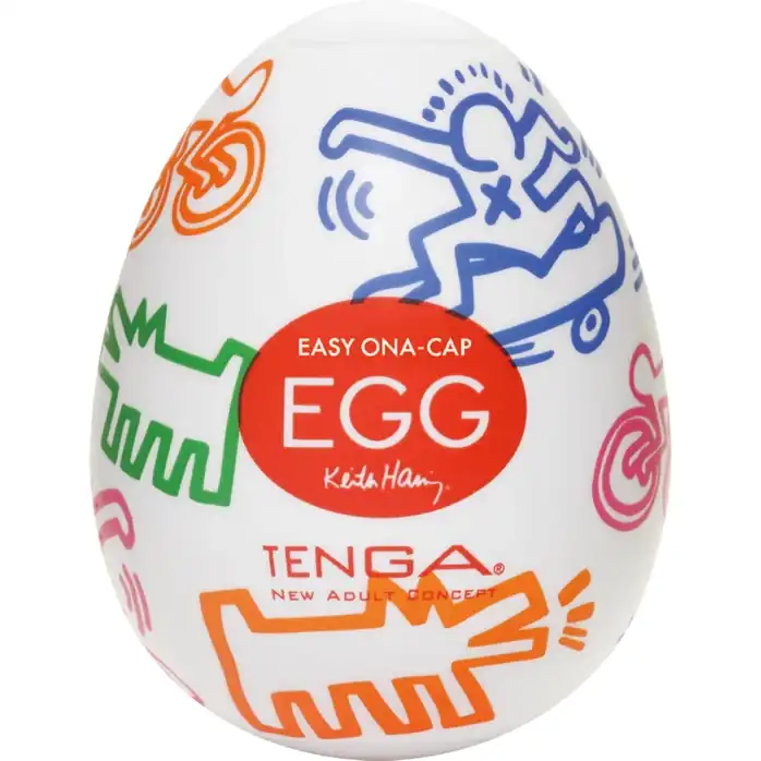 Мастурбатор-яйцо Keith Haring EGG STREET - Keith Haring Collaboration