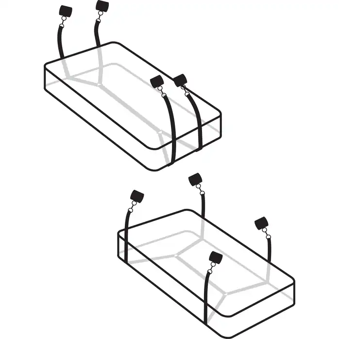 Фиксаторы для кровати Wraparound Mattress Restraints - Fetish Fantasy Limited Edition. Фотография 3.