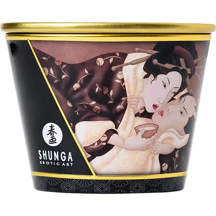 Массажная свеча Intoxicatin Chocolate с ароматом шоколада - 170 мл. Фотография 4.