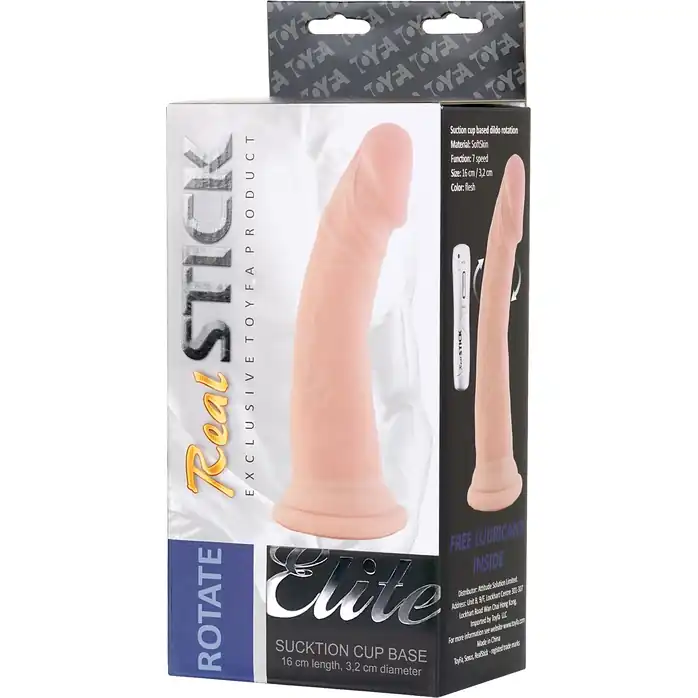 Реалистичный ротатор на присоске - 18,5 см - RealStick Elite. Фотография 9.