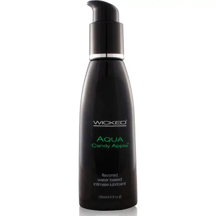 Лубрикант со вкусом сахарного яблока Wicked Aqua Candy Apple - 120 мл