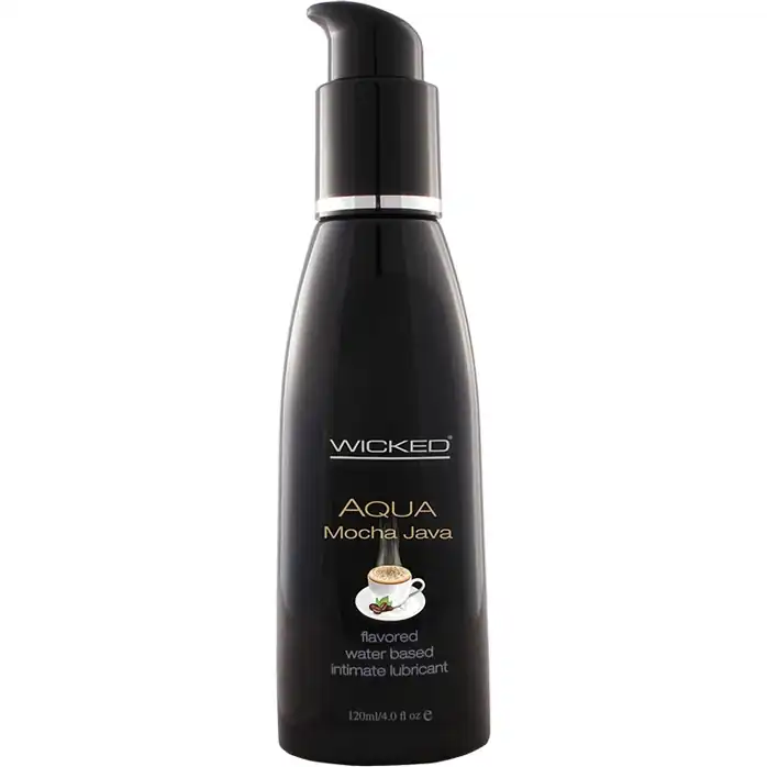 Лубрикант со вкусом кофе мокко Wicked Aqua Mocha Java - 120 мл