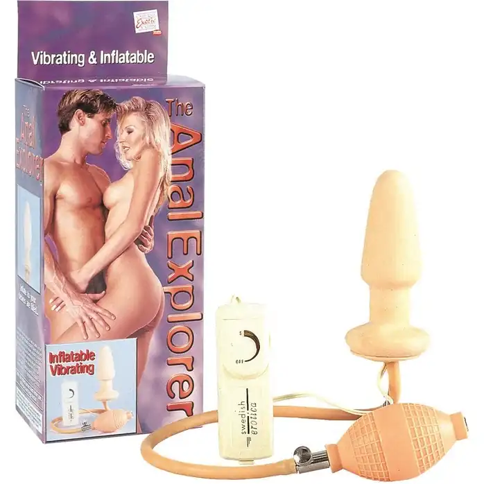 Надувная анальная пробка ANAL EXPLORER - 12 см - Anal Toys
