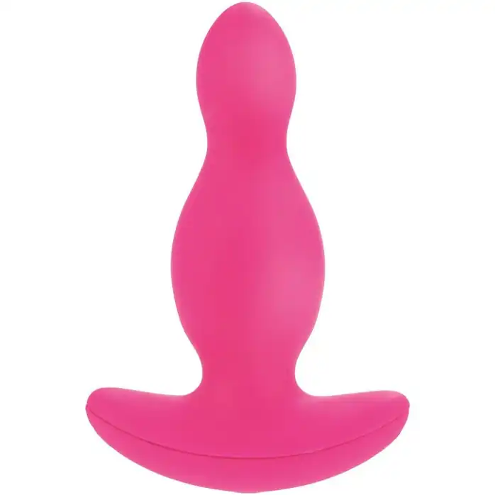 Розовый анальный плаг из силикона с 10 функциями SILICONE RISQUE - 10 см - Risqué. Фотография 2.