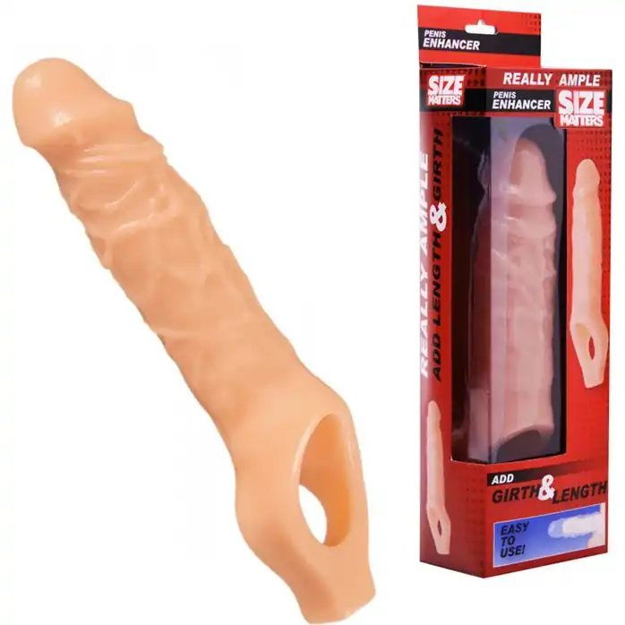 Насадка, увеличивающая длину и диаметр пениса, Size Matters - 16,5 см - Size Matters