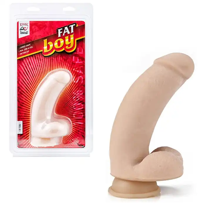 Изогнутый дилдо Fat Boy - 17 см. Фотография 3.