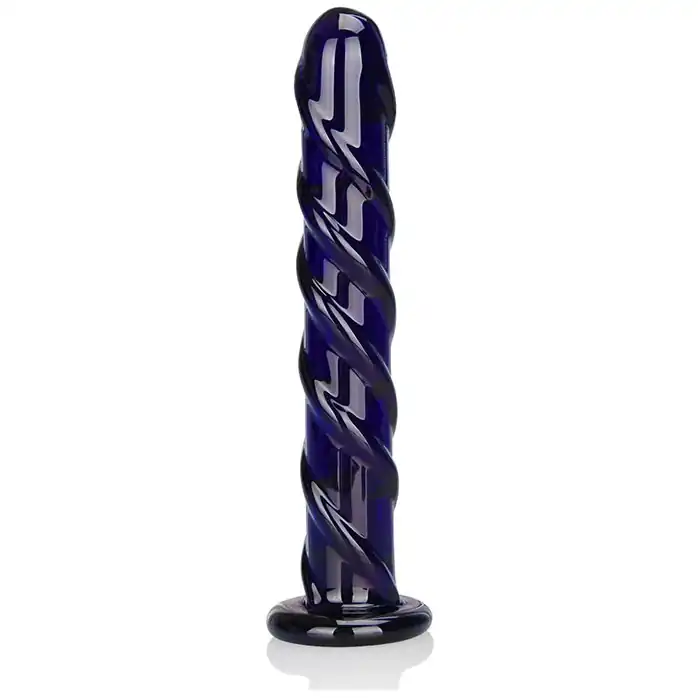 Фаллоимитатор цвета индиго Swirl Indigo - 17 см. Фотография 2.