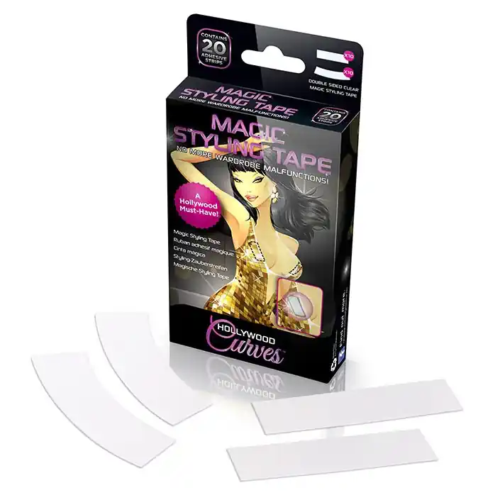 Набор двухсторонних самоклеющихся стрипсов для груди MAGIC STYLING TAPE. Фотография 3.