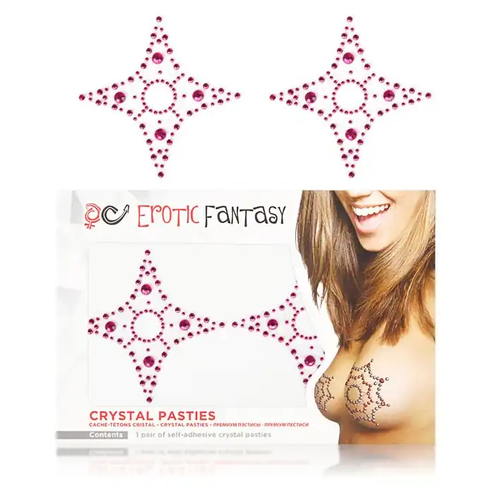 Розовые пэстисы из кристаллов Pink Star