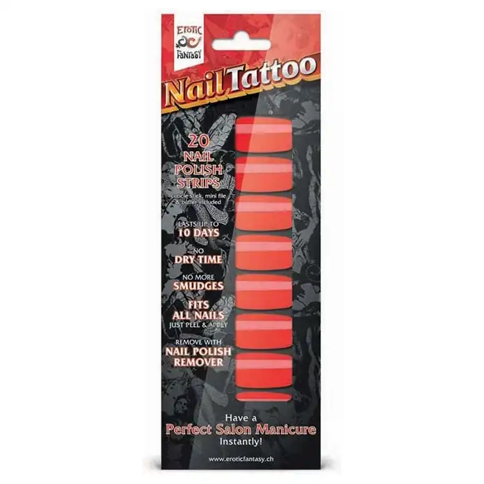 Набор лаковых полосок для ногтей Красный шик Nail Foil. Фотография 2.