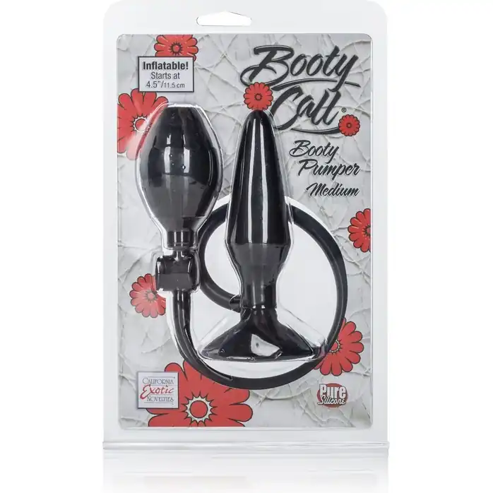 Чёрный анальный расширитель Booty Call Booty Pumper Medium - 11,5 см - Booty Call. Фотография 2.