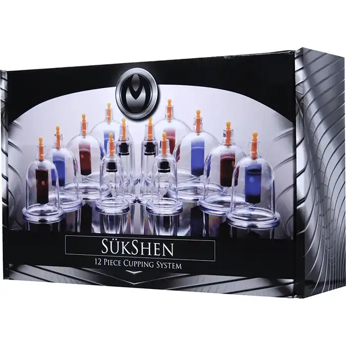 Набор из 12 вакуумных помп Sukshen 12 Piece Cupping Set - Master Series. Фотография 2.
