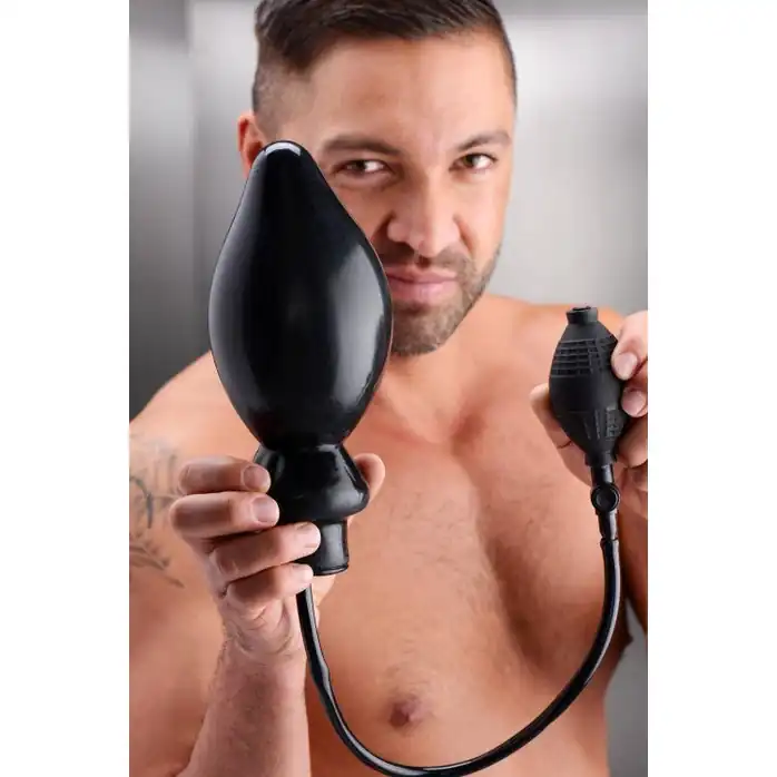 Надувная анальная пробка Masters Expand XL Inflatable Butt Plug - 20,3 см - Master Series. Фотография 5.