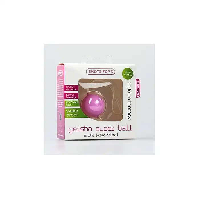 Розовый вагинальный шарик Geisha Super Pink - Shots Toys. Фотография 2.