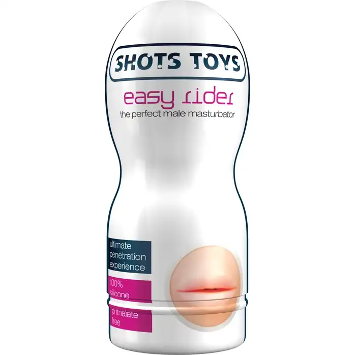 Мастурбатор-ротик телесного цвета Easy Rider Mouth - Shots Toys