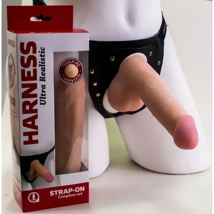 Страпон системы Харнесс: трусики и насадка-фаллос - 17,5 см - Harness Classic