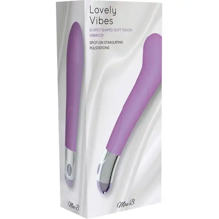 Фиолетовый вибратор Lovely Vibes G-spot - 20 см. Фотография 3.