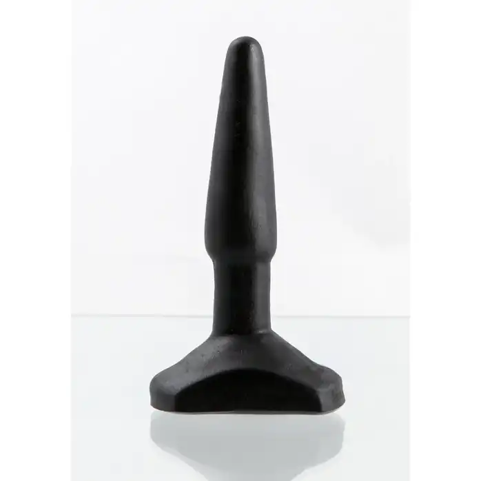 Черный анальный стимулятор Small Anal Plug - 12 см - Back Door Collection. Фотография 3.