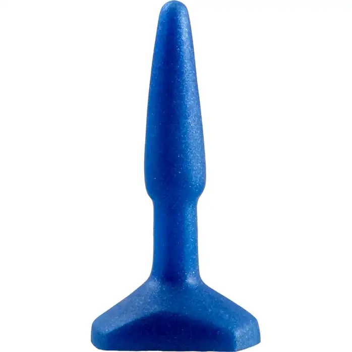 Синий анальный стимулятор Small Anal Plug - 12 см - Back Door Collection