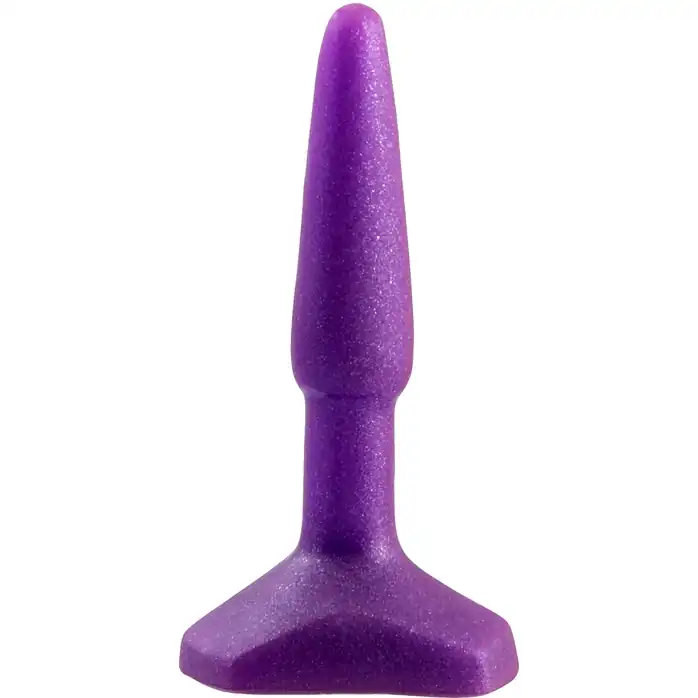 Фиолетовый анальный стимулятор Small Anal Plug Purple - 12 см - Back Door Collection