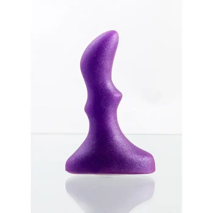 Фиолетовый анальный стимулятор Small ripple plug - 10 см - Back Door Collection. Фотография 3.