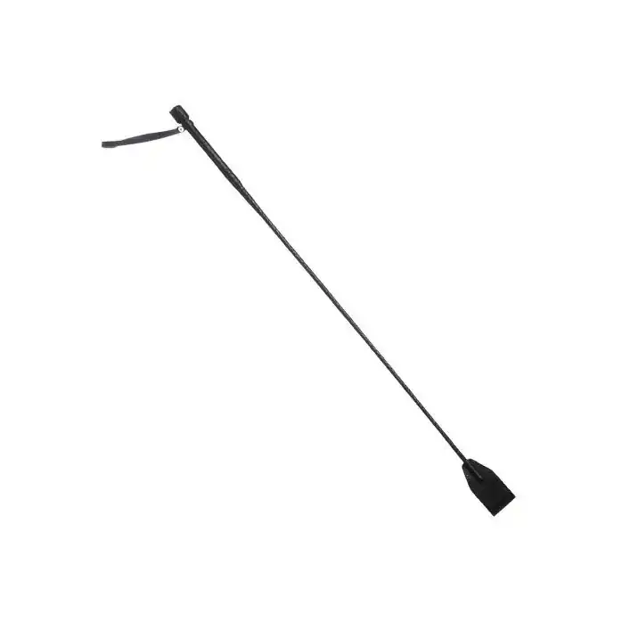Чёрный плетеный стек - 70 см - BDSM accessories