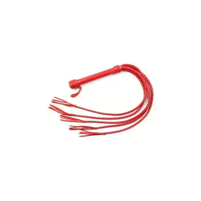 Пятихвостная красная плеть - 70 см - BDSM accessories